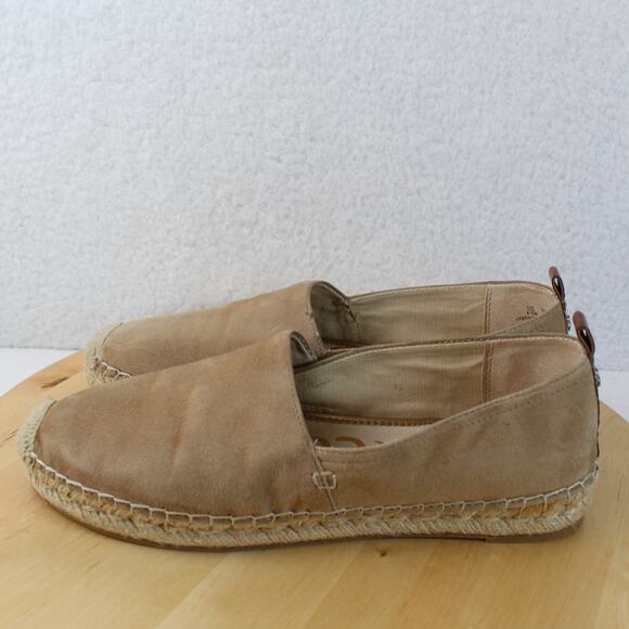 Sam Edelman Flats Espadrilles 8.5 Suede Beige Slip On Comfort Casual Office - Picture 2 of 11
